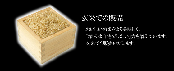 玄米の販売